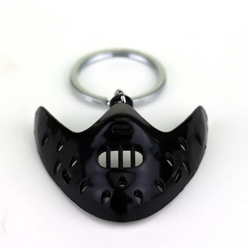 Классический фильм триллер тишина овечек 3D маска брелок Ганнибал маска с кольцом для ключей металлический брелок для мужчин