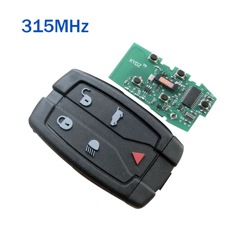 5 Buttons Remote Control Smart Key Fob 315/433MHz Keyless for Land Rover LR2 clicker NT8TX9+Uncut Small Key