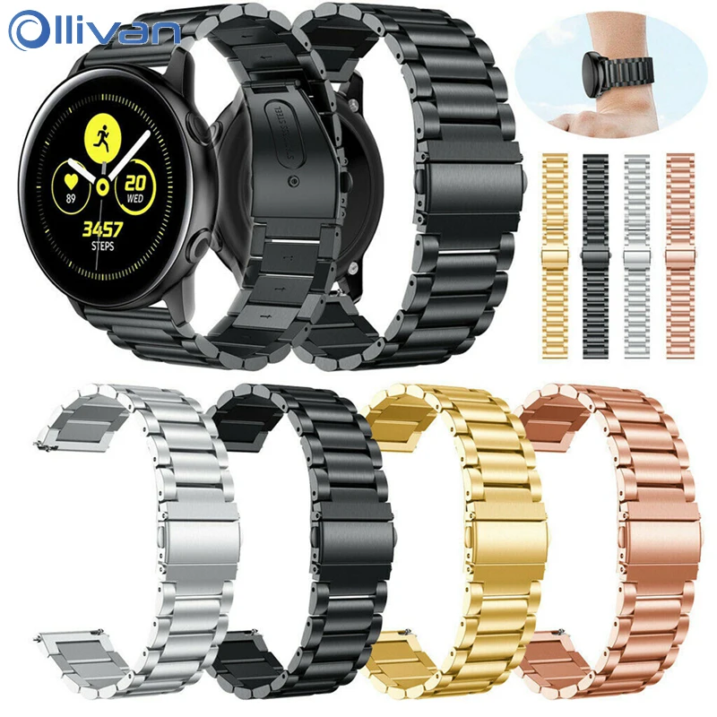 

Stainless Steel Smart Watch Band For Samsung Galaxy Watch Active Replacement Wrist Strap for Samsung Galaxy watch 42mm Straps