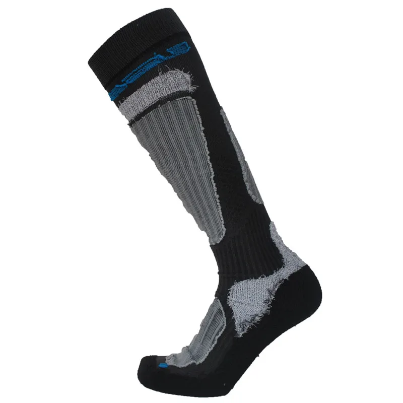 1 пара зимних толстых лыжных носков Coolmax серого цвета мужские носки