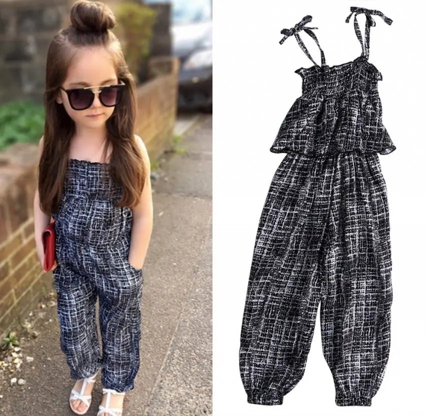 

Rompers New Arrival Kids Baby Girls Clothing Summer Backless Sleeveless Fashion Vest Overall Jumpsuit Playsuit Romper Clothes UK