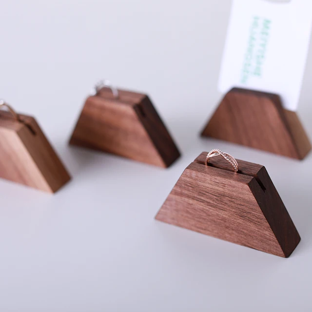 Solid Wood Ring Display Holder Jewelry Stand Bracelets Solid Wood Ring Display Holder Jewelry Stand Bracelets Rack Earrings Riser