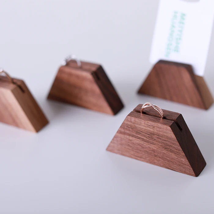  Solid Wood Ring Display Holder Jewelry Display Stand Ring Bracelets Display Rack Earrings Display R