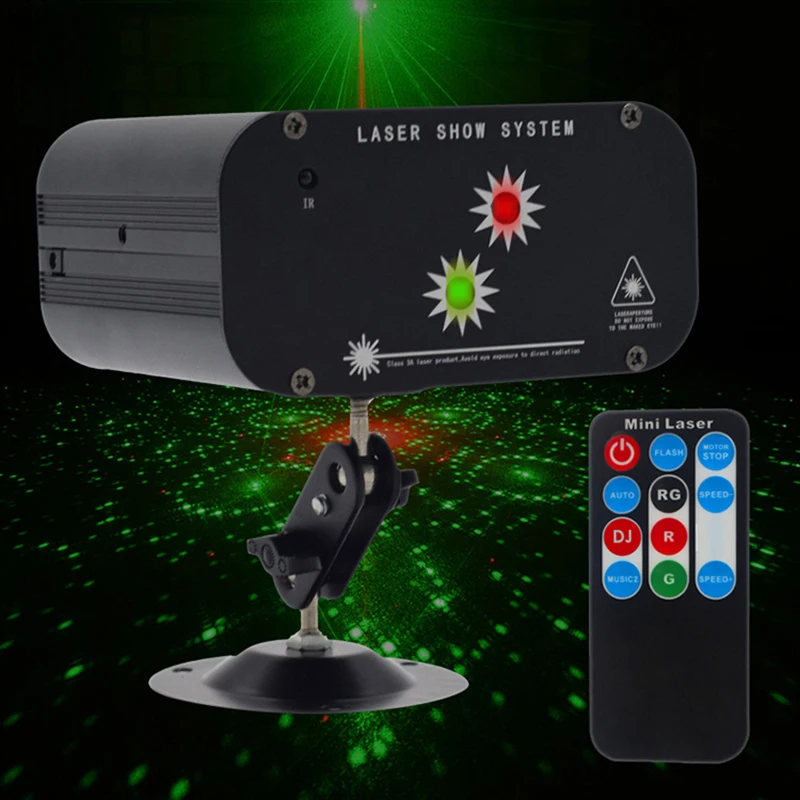 

wireless remote christmas laser light rg porjector LED pattern effect car halloween disco light