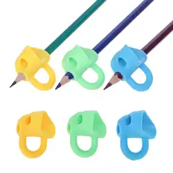 3 шт Magic цанговый карандаш помочь начинающих записи силиконовые игрушки Детские двойные пальца коррекции осанки Pen Tool для детей C26