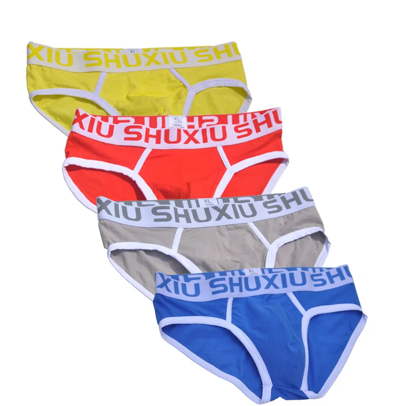 

DEWVKV 4Pcs/lot Breathable Mesh Silk Men's Underwear New Briefs Men Bamboo Fiber Mens Bodysuit Male Comfortable Solid Underpants