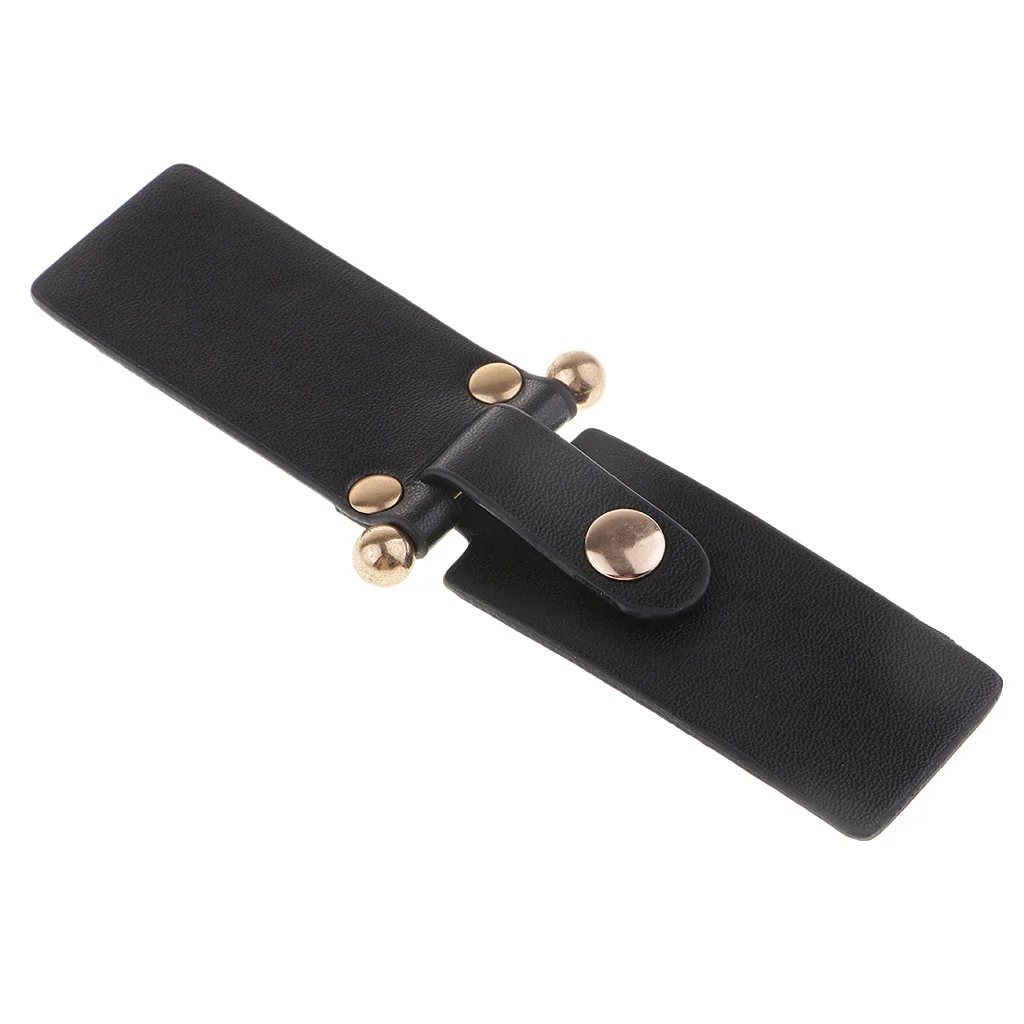 fityle 1 Set Vintage Leather Toggle Buttons for Coat Jacket Duffle Sewing With Snap Buckle