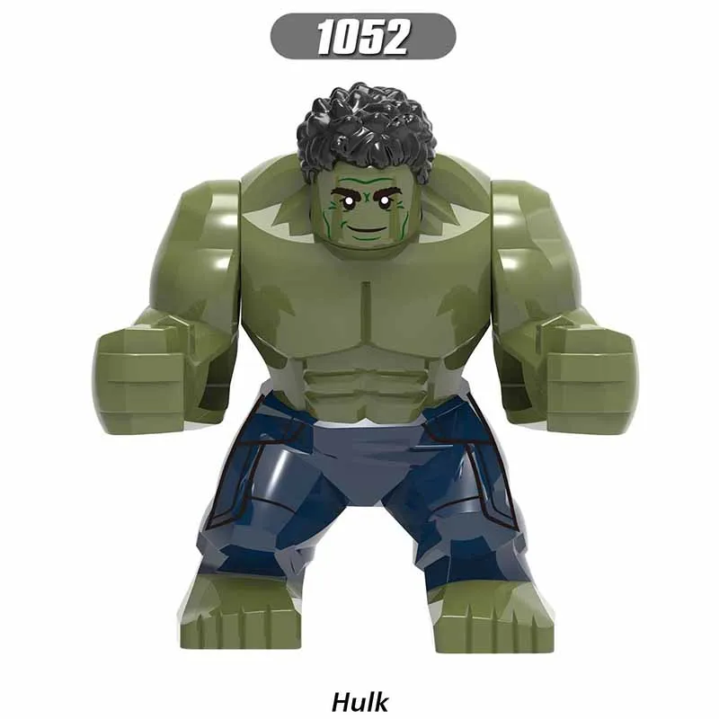 

Single Sale Super Heroes Avengers 4 7CM Big Size EndGame Thanos Venom Hulk Riot Building Blocks Figures for Children Gift Toys