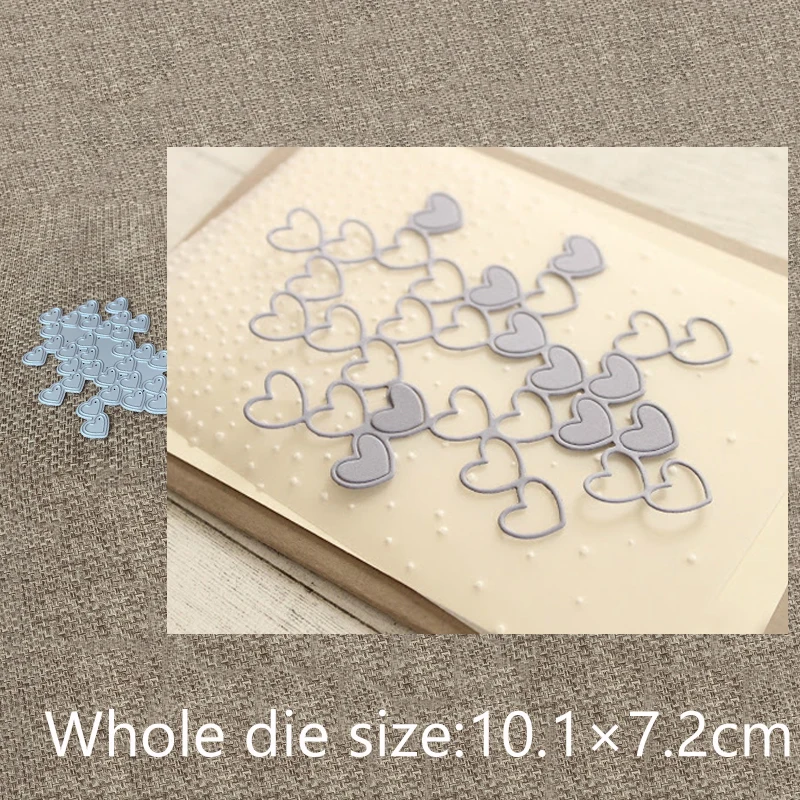 

New Design Craft Metal Cutting Die die cuts heart group decoration scrapbook Album Paper Card Craft Embossing die cuts