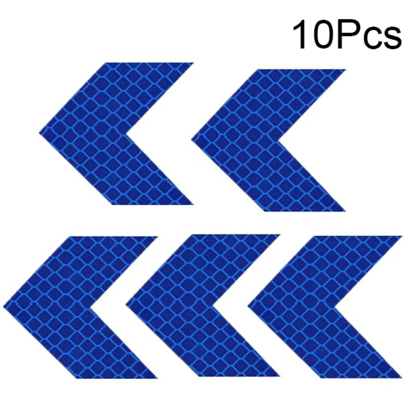 10 шт. стрелы шаблон автомобиля стикер s мотоцикл Светоотражающая наклейка на машину крыло хвост бар предупреждающий световой водонепроницаемый автомобильный аксессуар - Цвет: 3