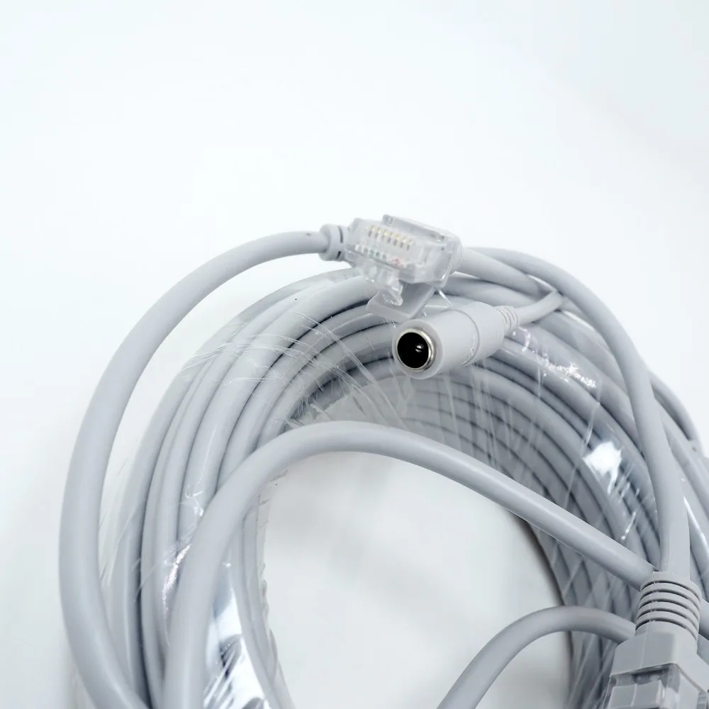 NC 10M типа два в одном кабель CCTV удлинитель Ethernet RJ45 DC 12V Мощность сетевой