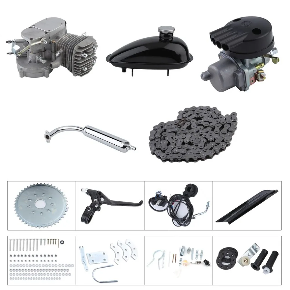 

2 Stroke 50cc Bicycle Gas Motorized Engine Bike Motor Kit Cycle Engine Complete Set DIY Bicycle Accessoriess professional tools
