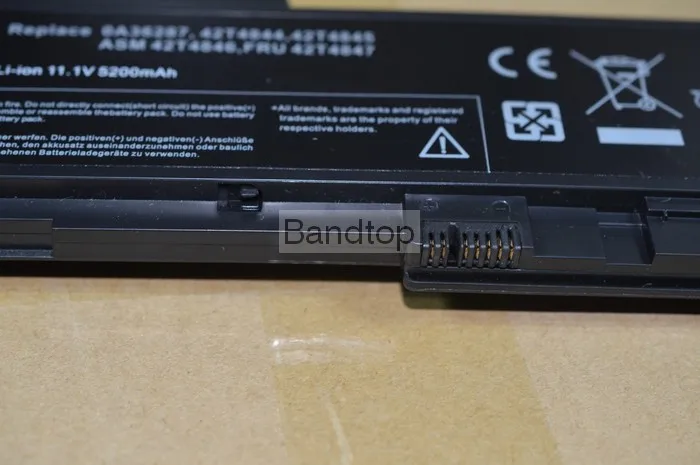 6 ячеек 11,1 В ноутбука Батарея для lenovo ThinkPad T420s T420s 4171-A13 T420si 0A36287 42T4844 42T4845 АСМ 42T4846 FRU 42T4847