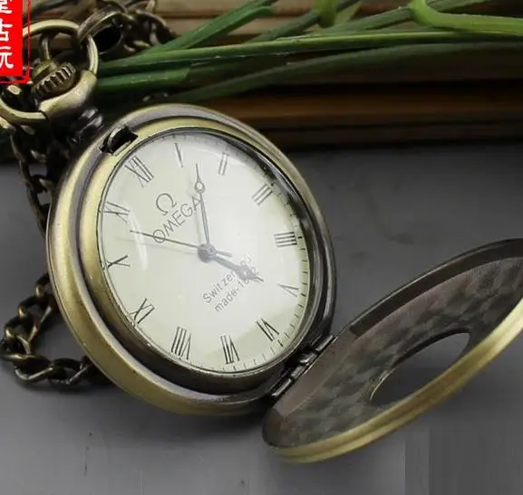 Редкие часы старой династии Цин медные полые механические карманные мужские и