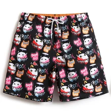 Мужская летняя Горячая Распродажа Мужская пляжная бордшорты спортивная одежда быстросохнущие бермуды в полоску с подкладкой