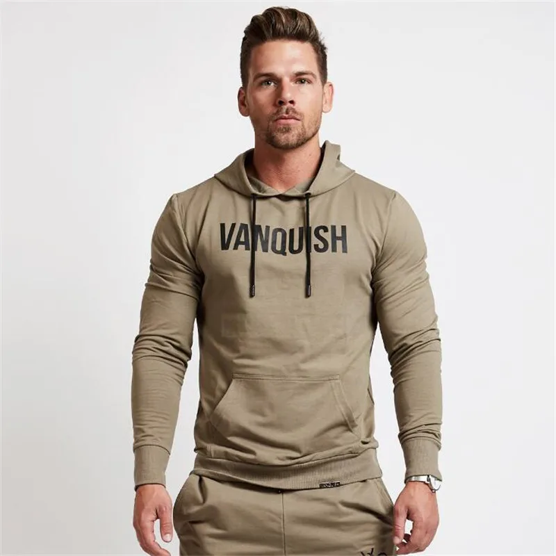 

Mens Fashion Brand Hoodies Gyms Fitness Bodybuilding Sweatshirt Crossfit Pullover Sportswear Male Letter Print Hoodies