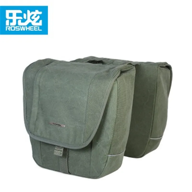 ROSWHEEL lexuan bicycle pannier mountain bike rear shelf kit bag retro