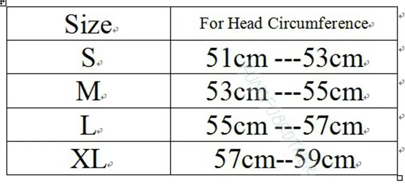 helmet size