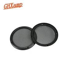 GHXAMP 2 шт 3,5 дюймов Автомобильная решетка для динамика сетчатая крышка полностью металлический высококачественный корпус металлическая решетка для динамика