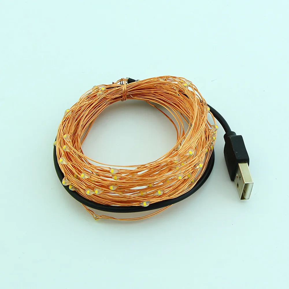 Copper wire USB LED string lights (3)