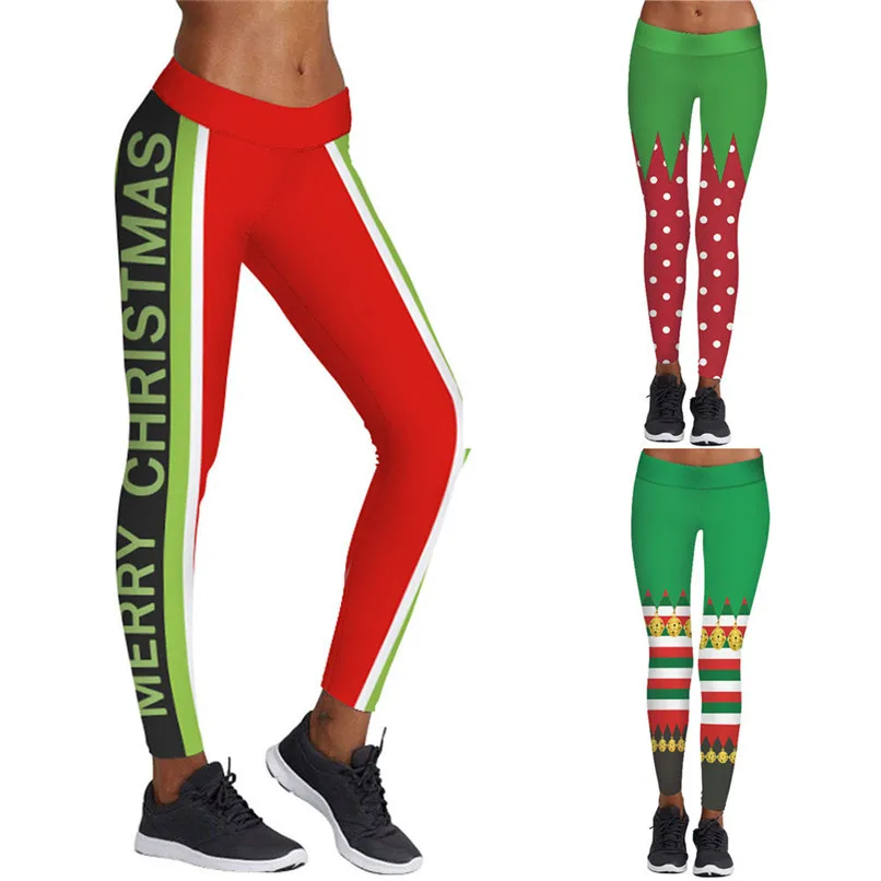 christmas athletic leggings