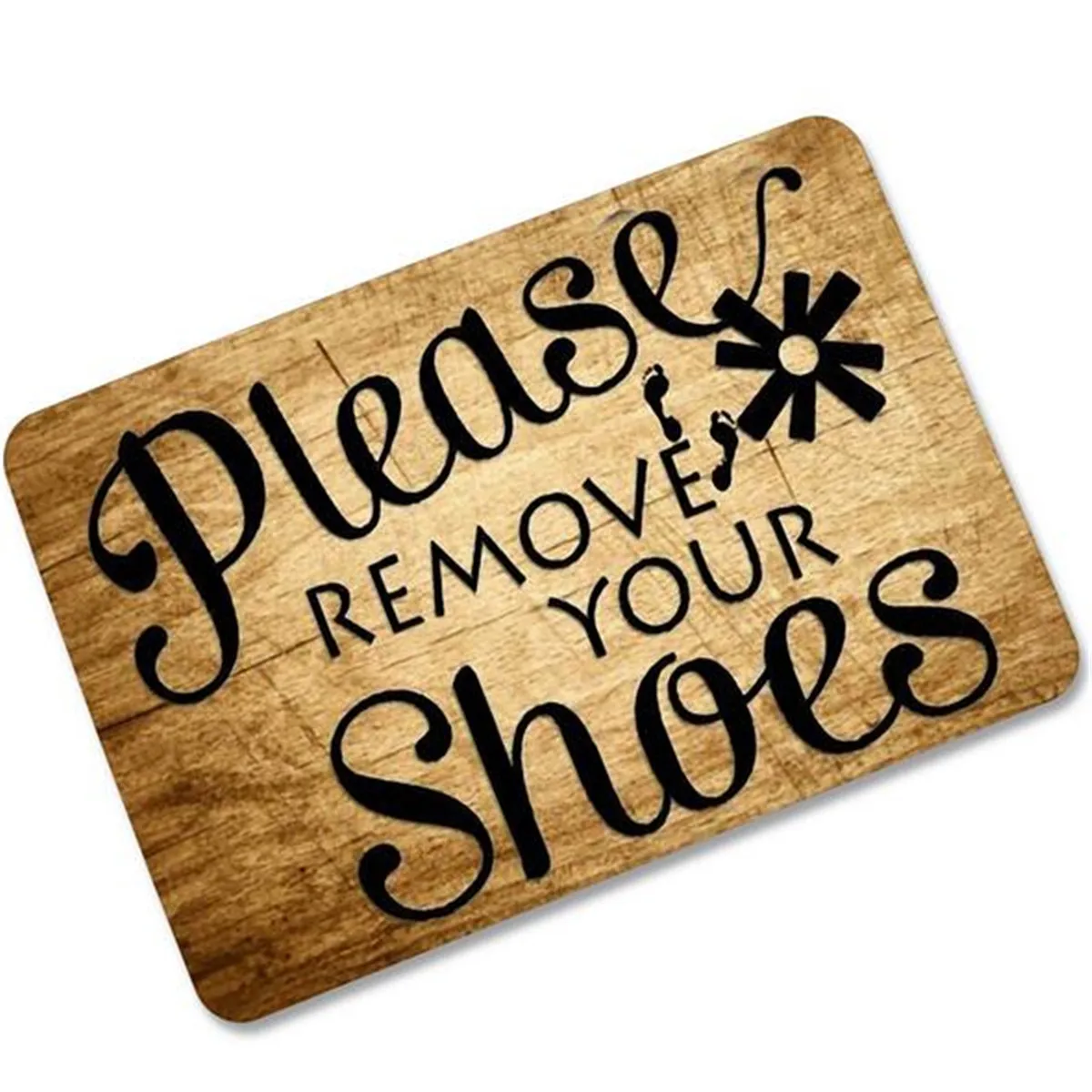 Пожалуйста, удалите обувь коврик ковер полиэстер Открытый резиновый нескользящий коврик для дома Гостиная Ванная комната украшение - Цвет: 3