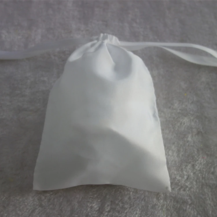

Satin Gift Bag Custom Logo Sachet for Jewelry Packaging Luxury Silk Drawstring Pouch Makeup Party Candy Reusable Bag Print Logo