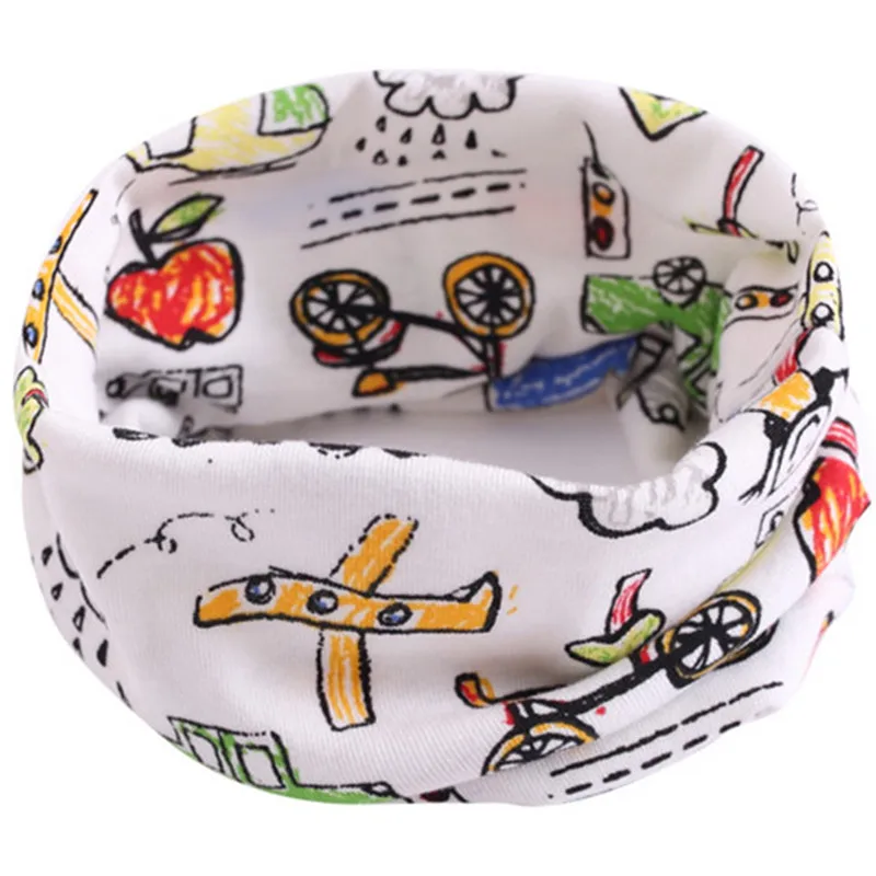 Хлопковый детский шарф Bufandas на весну для девочек, детский шейный платок, волшебный круглый воротник детский шарф на осень и зиму - Цвет: car