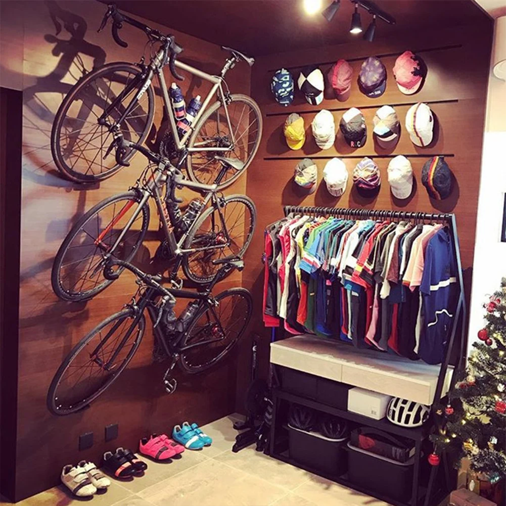 Cheap Bicycle Mtb Wall Mount Bracket Load Bearing Bicycle Frame Work Wall Rack Bicycle Holder Mountain Bike Rack Stand Hanger Rack 14