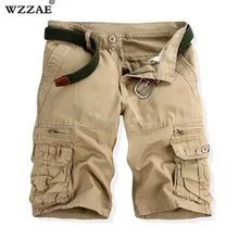 Высокое качество хлопок камуфляж мужские шорты лето, мульти-карман Повседневное свободные Гольфы мужские шорты работы европейский размер 29-38