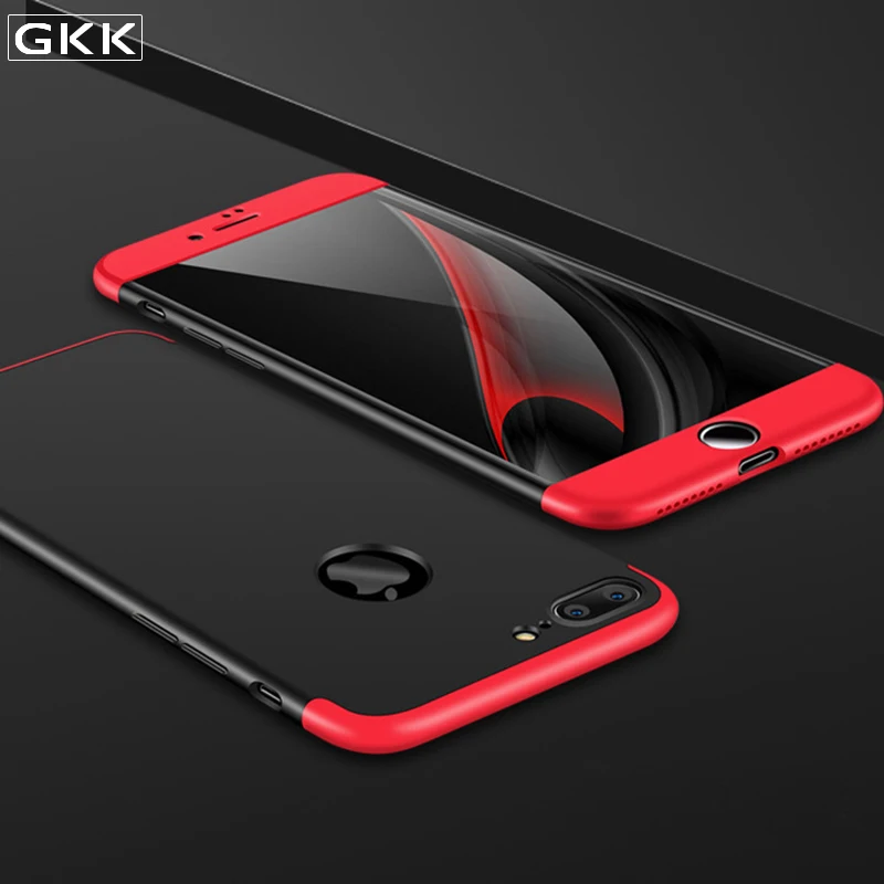 Gkk 3 в 1 360 матовый чехол для iPhone 7 6 плюс полный Средства ухода за кожей Защитный