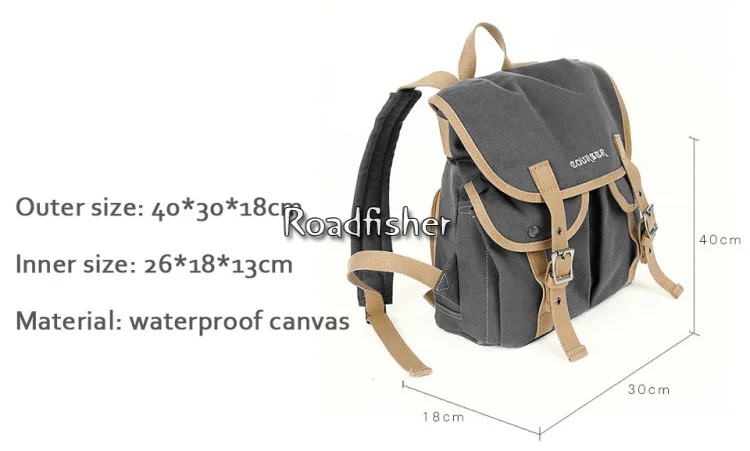 Vintage Travel Camera Backpack M8201-2
