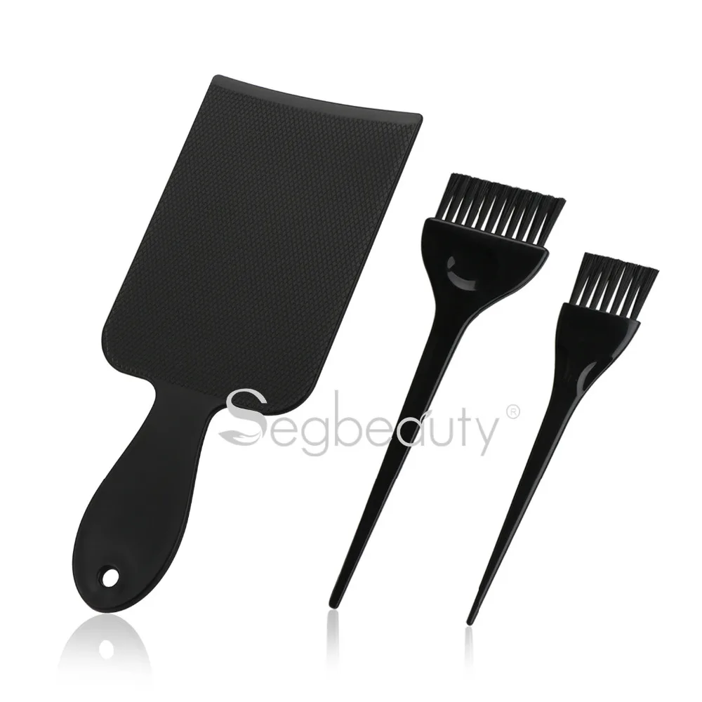 Highlighting Paddle, Professional 2 Hair Dye Tint Brush, Black Hair