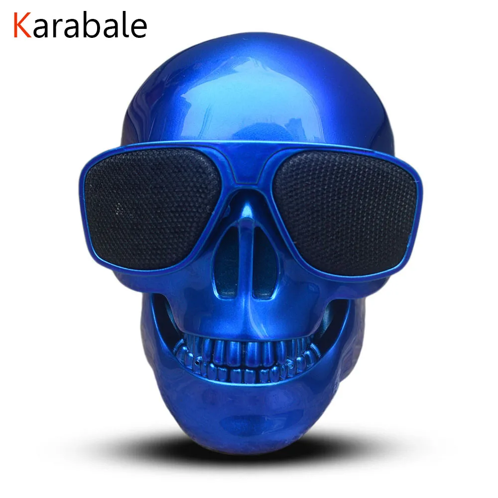 

NEW AeroSkull Wireless Bluetooth Speaker Mini Portable Skull Speaker Mobile Subwoofer Multipurpose Speaker Dropshipping