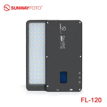 

SUNWAYFOTO FL-96 FL-120 LED Video light Photo lighting On Olympu Pentax DV camera hotshoe Dimmable LED for DSLR youtube