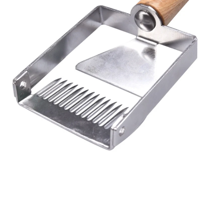 

Hot Stainless Steel Bee Hive Uncapping Honey Fork Scraper Shovel Beekeeping Tool LSK99
