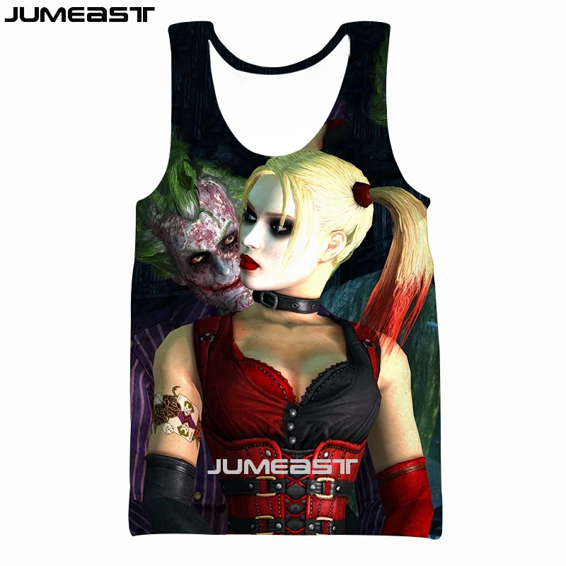 Жилет Jumeast с 3D принтом для мужчин и женщин спортивный пуловер коротким рукавом