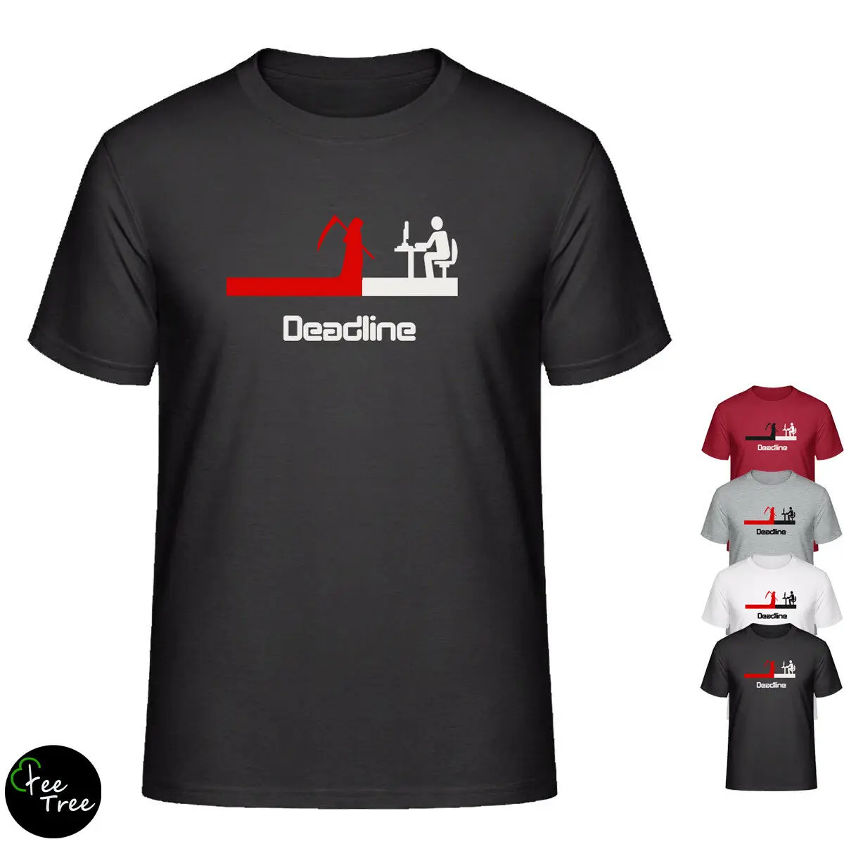 

Programmers Coding Submission DEADLINE dead grim reaper Tee Tshirt