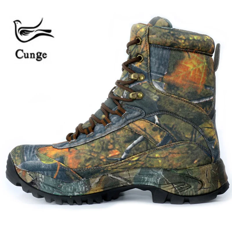 CUNGE في الهواء الطلق التكتيكية الرياضة أحذية رجالي للتخييم تسلق الرجال أحذية التنزه الجبلية عدم الانزلاق للماء أحذية خفيفة جدا