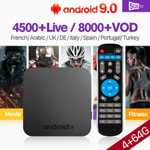 Italy Spain France IPTV Arabic SUBTV Subscription KM9 Android 9.0 4G+64G BT Dual-Band WIFI USB3.0 IPTV France Arabic Spain Italy Italy Spain France IPTV Arabic SUBTV Subscription KM9 Android 9.0 4G+64G BT Dual-Band WIFI USB3.0 IPTV France Arabic Spain Italy