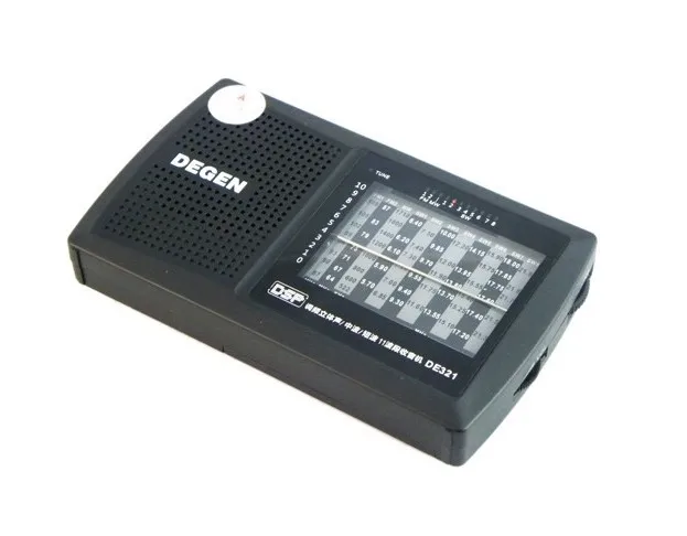 DEGEN DE321 DSP FM1-2 Stereo//MW//SW1-8 Digital Pocket Radio World Band Receiver