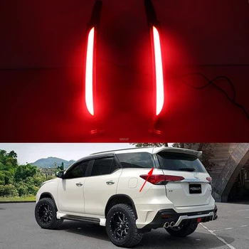 

Car Flashing For Toyota Fortuner 2015 2016 2017 Led rear driving light Taillight Led Brake Lights rear bumper lamp warning light