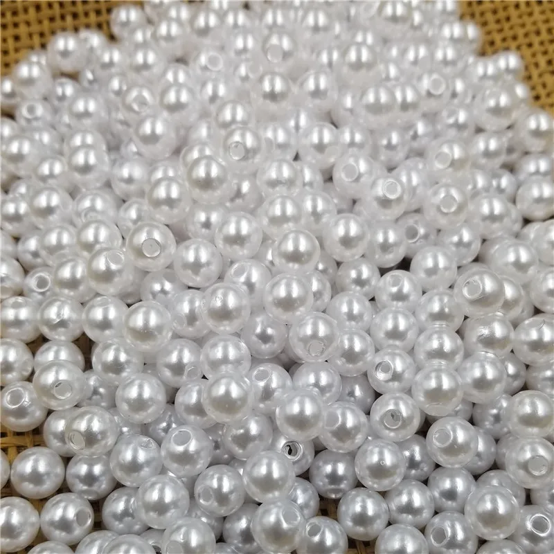 

Sale Acrylic Imitation Pearls beads DIY Necklace Bracelet Loose Beads Making Jewelry Accessories Handmade wholesale