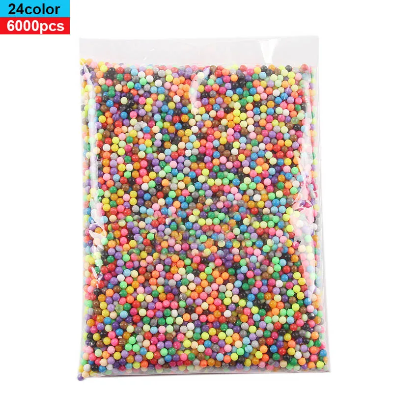 5200pcs 24 colors beads puzzle Crystal color DIY beads water spray set ball games 3D handmade magic toys for kids manualidades 8