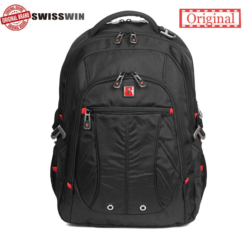 

Swiss Men's Backpack 15.6 inch Computer Notebook School Travel Bags Unisex Large Capacity bagpack waterproof Business mochila