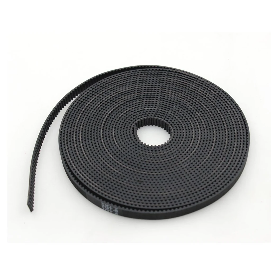 2 Pcs GT2 2mm Pitch 6mm Wide Rubber Timing Belt for 3D Printer CNC 280mm and 400mm