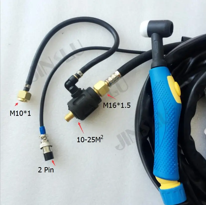 

Air cooled tig welding torch WP17 blue handle 8M