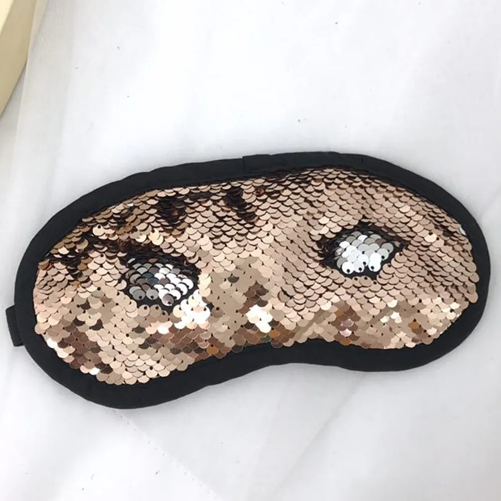

Home&Nest New SPA Fashion Eye Mask Latest Custom Blindfold Mermaid Sequin Eyeshade Funny Gift Travel Sleeping Aircraft #0319