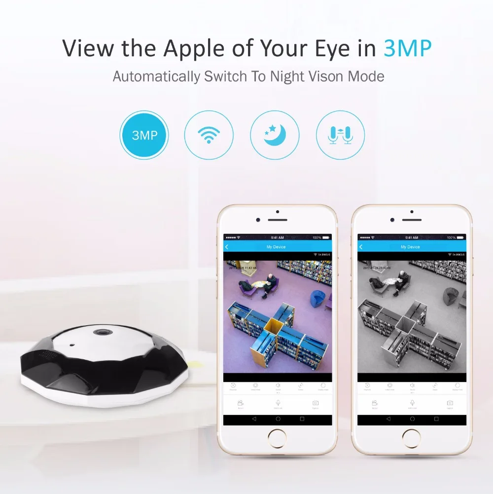IP камера SANNCE 360 МП панорамная Wifi|ip camera 360|wifi security cameravideo ip |