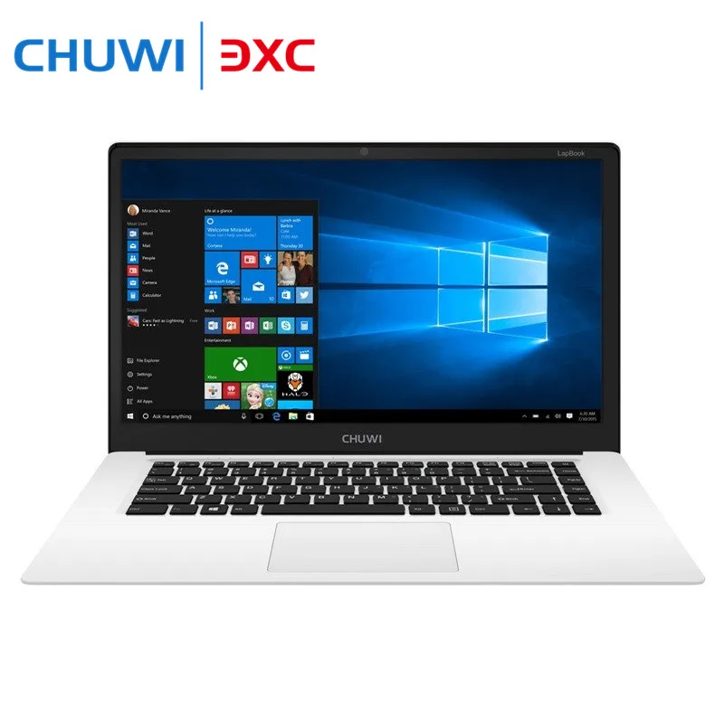 15.6 Inch CHUWI LapBook Computer Windows10 Intel Cherry Trail Z8300/ x5-Z8350 Quad-core 4GB 64GB Notebook Tablet PC HDMI 1000mAh